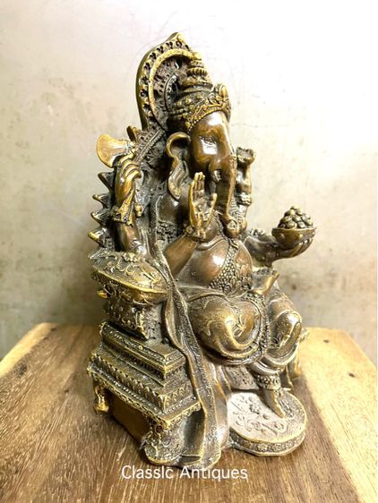 พระพิฆเนศ ทองเหลืองA7 รูปที่ 2