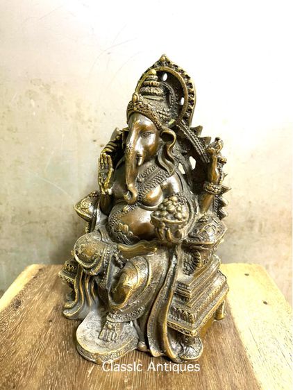 พระพิฆเนศ ทองเหลืองA7 รูปที่ 4