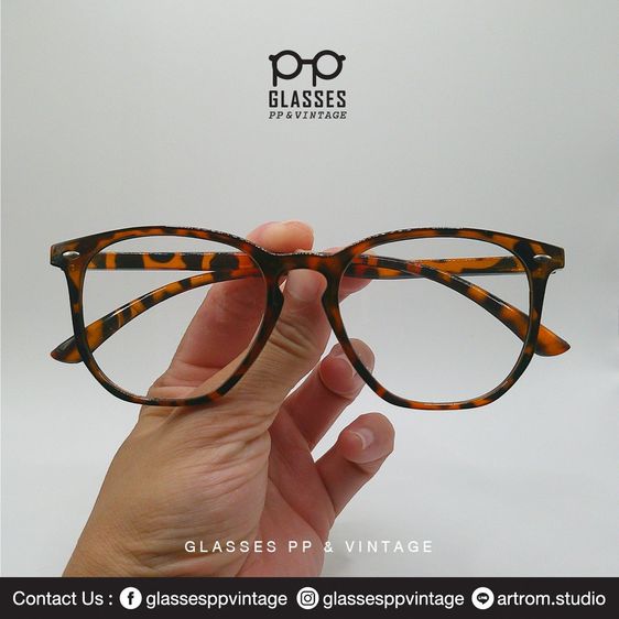 แว่นสายตา 180 บาทส่งฟรี (กรอบสีกระ) แว่นตากรองแสงสีฟ้า พร้อมอุปกรณ์ซองหนังเก็บแว่น+ผ้าเช็คแว่น ครบชุด