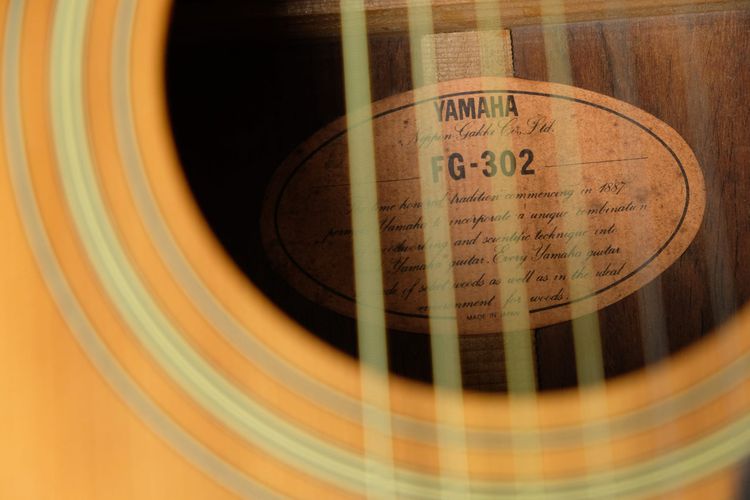กีต้าร์โปร่ง Yamaha FG-302  made in japan 1976 ปีเก่าทรง OM หายาก ไม้หลัง Coral Rosewood รูปที่ 3