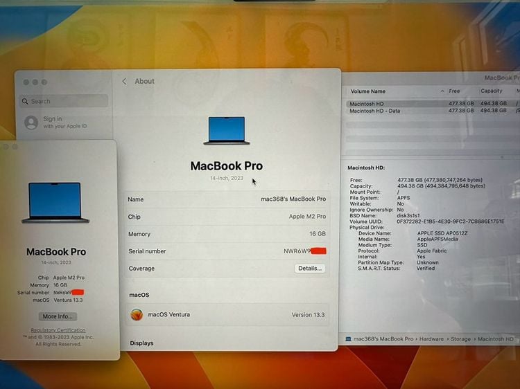 ขายถูกกกกกกกกกกกกกกกกกกกกกก Mac Pro 14 นิ้ว ปี 2023 สเปคแรงง M2 pro RAM16 SSD512 สภาพใหม่ป้ายแดง สวยครบกล่อง มีปะกันศูนย์ รูปที่ 2