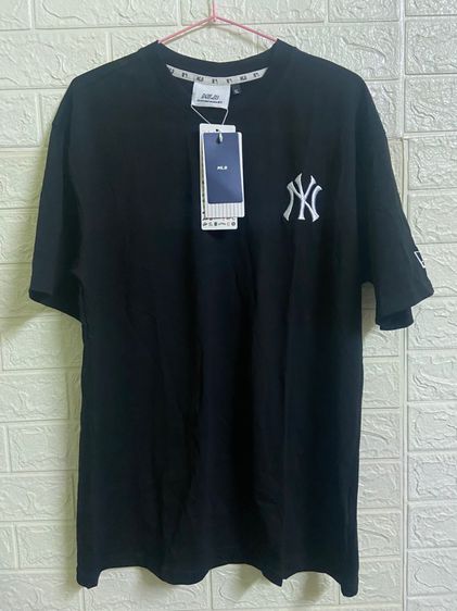 MLB NY Unisex t-shirt เสื้อยืดmlb ny bl ye