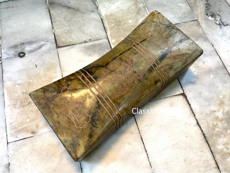 หมอนหิน แกะสลักโบราณสะสม รูปที่ 5