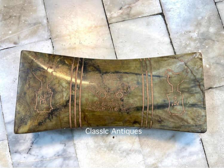 หมอนหิน แกะสลักโบราณสะสม รูปที่ 2