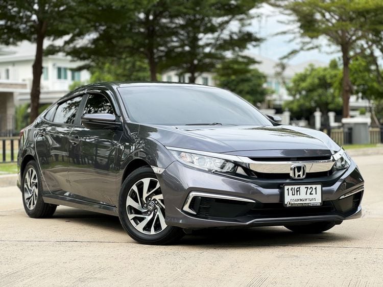 Honda Civic 2021 1.8 E i-VTEC Sedan เบนซิน ไม่ติดแก๊ส เกียร์อัตโนมัติ เทา รูปที่ 3