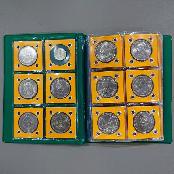 เหรียญไทย ชุดเหรียญ 10 บาท ครบชุด 47 วาระ เนื้อนิเกิล เหรียญไม่ผ่านการใช้ บรรจุเม้าท์ เจาะตาไก่ ใส่เล่มสะสม