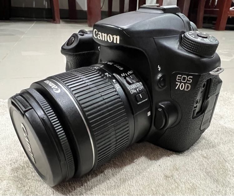กล้อง DSLR ไม่กันน้ำ ขายกล้อง Canon 70D และเลนส์ 18-55is ll ครับ