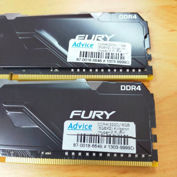 RAM DDR4 16GB 8GBX2 Kingston Hyper-X FURY RGB มือสอง คุณภาพดี รูปที่ 3