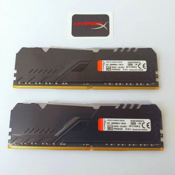 RAM DDR4 16GB 8GBX2 Kingston Hyper-X FURY RGB มือสอง คุณภาพดี รูปที่ 2