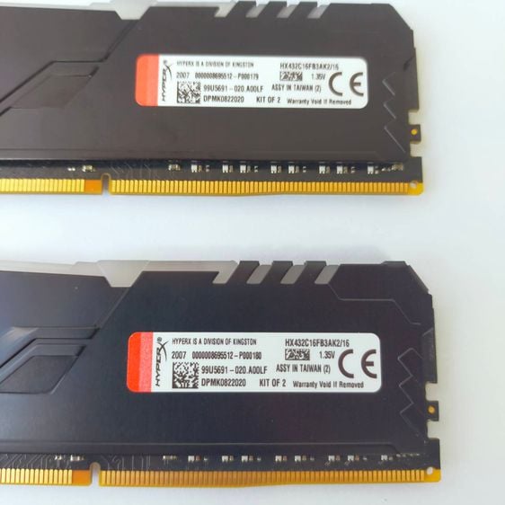 RAM DDR4 16GB 8GBX2 Kingston Hyper-X FURY RGB มือสอง คุณภาพดี รูปที่ 4