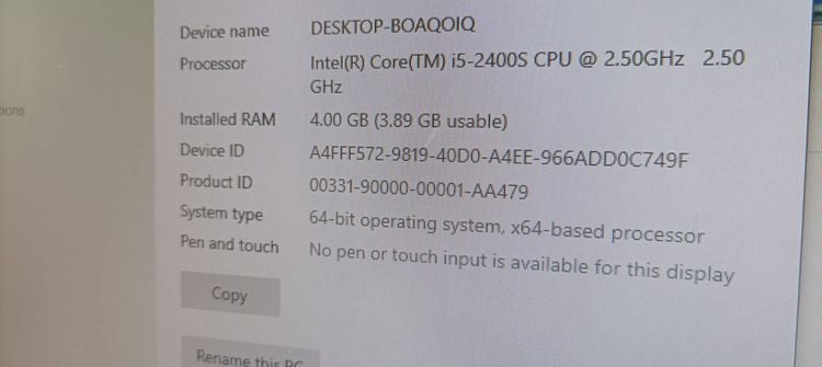 คอมครบชุด DELL ct74232 intel Core i5-2400s CPU 2.50 GHz. ลำโพงในตัว ขาย 1390 บาท แถมกล้องยูเอสบี รูปที่ 4
