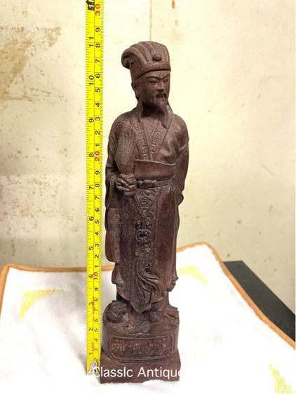 ขงเบ้ง ไม้แกะสลัก สะสม รูปที่ 9