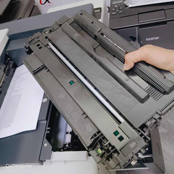 Printer Laser A3 M712 มือสอง สภาพสวย หมึกใหม่ในตัวเครื่อง พิมพ์แบบแปลน คุณภาพดี สภาพขาว  รูปที่ 4