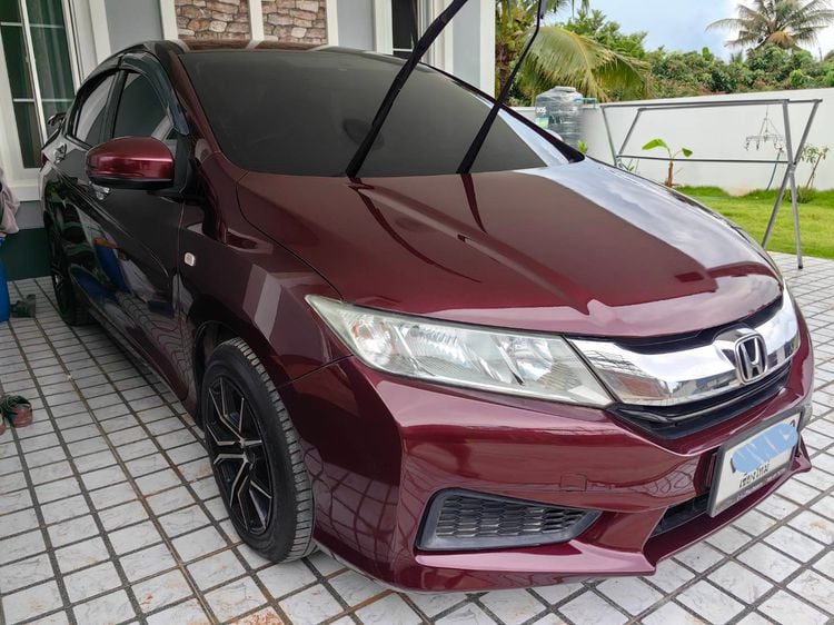 Honda City 2014 1.5 V Plus i-VTEC Sedan เบนซิน ไม่ติดแก๊ส เกียร์อัตโนมัติ แดง รูปที่ 4