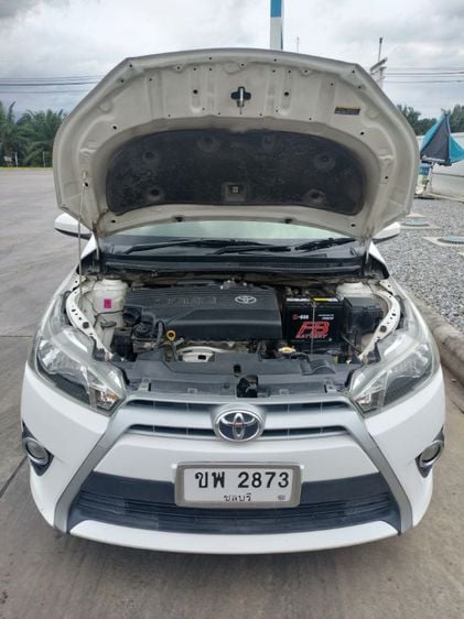 Toyota Yaris 2013 1.2 E Sedan เบนซิน ไม่ติดแก๊ส เกียร์อัตโนมัติ ขาว รูปที่ 1
