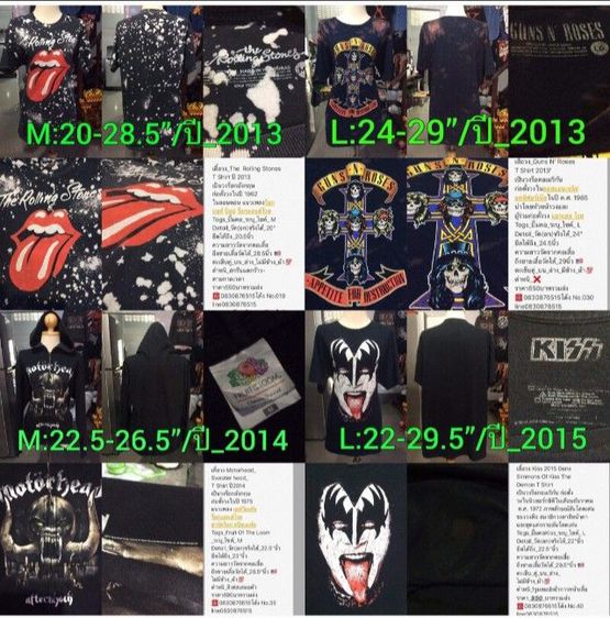เสื้อวง Vintage T Shirt The Rolling Stones 2004s' รูปที่ 7