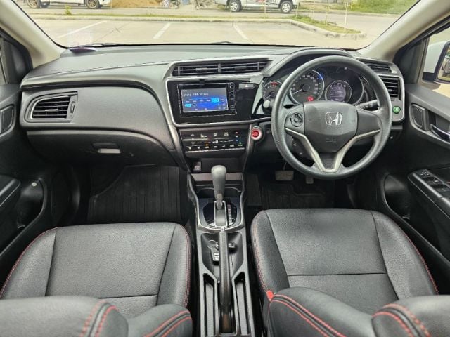 Honda City 2019 1.5 V เบนซิน ไม่ติดแก๊ส เกียร์อัตโนมัติ ขาว รูปที่ 2