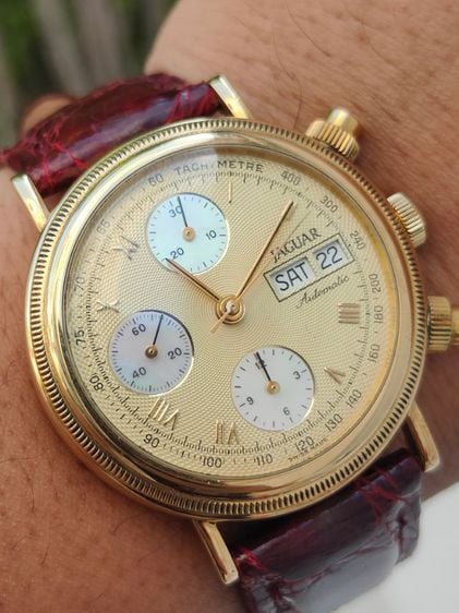 นาฬิกา JAGUAR CHRONOMETER DAY DATE  18k Solid Gold Ref.J754  รูปที่ 16