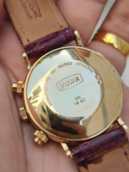 นาฬิกา JAGUAR CHRONOMETER DAY DATE  18k Solid Gold Ref.J754  รูปที่ 9