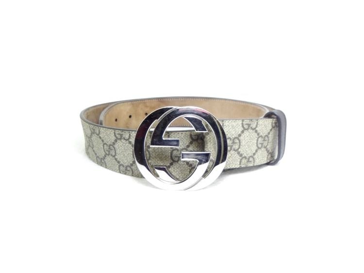 เข็มขัด Gucci Supreme belt with G buckle sz 90 36 มือ 2 ของแท้ รูปที่ 1