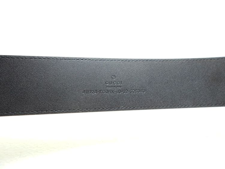 เข็มขัด Gucci Supreme belt with G buckle sz 80 32 new มือ 1 ของแท้ รูปที่ 6