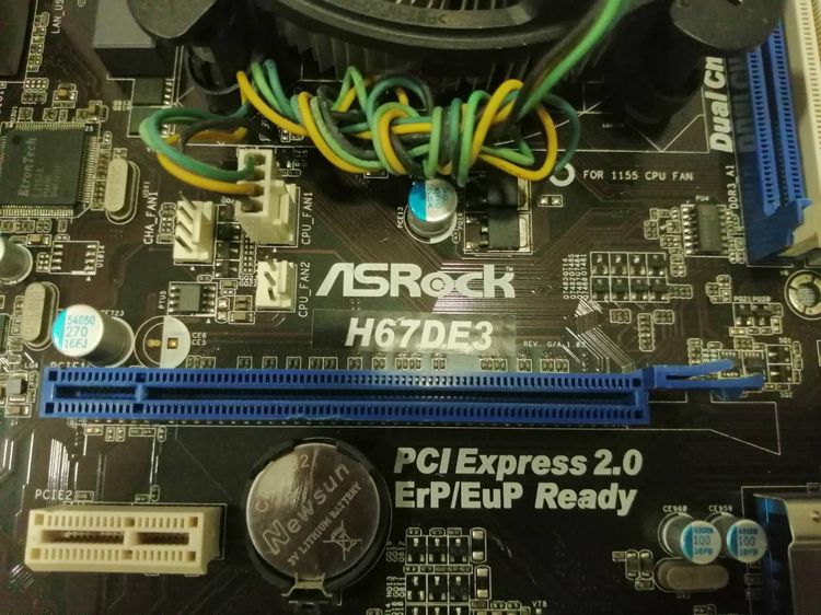 Main 1155 Asrock  H67DE3 CPU I3 2120  พัดลมและฝาหลัง รูปที่ 2