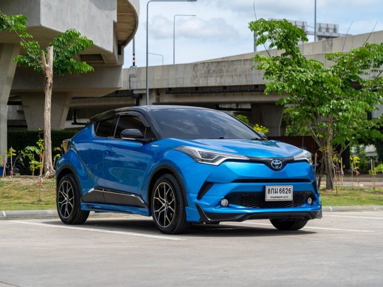 Toyota C-HR 2019 1.8 Hybrid Hi Utility-car เบนซิน ไม่ติดแก๊ส เกียร์อัตโนมัติ น้ำเงิน