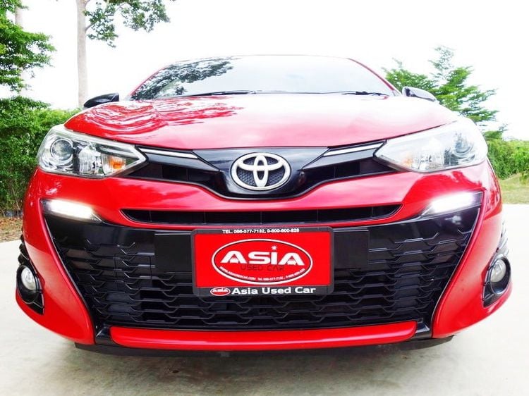 Toyota Yaris 2019 1.2 G Sedan เบนซิน ไม่ติดแก๊ส เกียร์อัตโนมัติ แดง