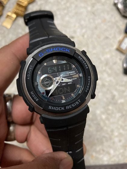 G-Shock ดำ นาฬิกายี่ห้อ G SHOCK  แท้มือสอง สภาพยังสวย ระบบปกติ 800฿