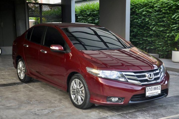 Honda City 2014 1.5 Sv i-VTEC Sedan เบนซิน เกียร์อัตโนมัติ แดง รูปที่ 3