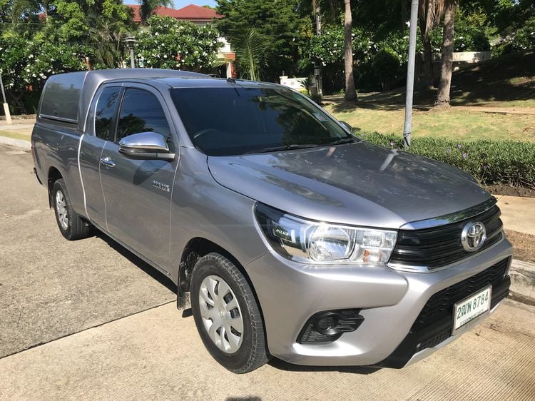 Toyota Hilux Revo 2019 2.4 E Pickup ดีเซล ไม่ติดแก๊ส เกียร์ธรรมดา เทา รูปที่ 2