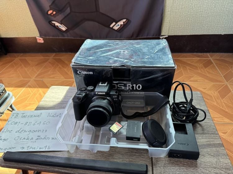 กล้องมิลเลอร์เลส ไม่กันน้ำ Canon EOS R10 RF 18-45 ครบกล่อง ยังใหม่
