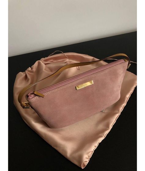 GUCCI Boat Bag Suede Pink  รูปที่ 2