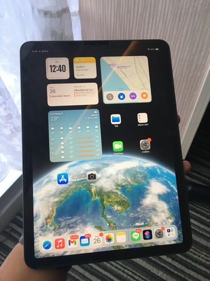 64 GB Apple iPad Air 5 64GB Space Gray (Wifi) เครื่องใช้งานเอง อุปกรณ์เเท้ครบกล่อง
