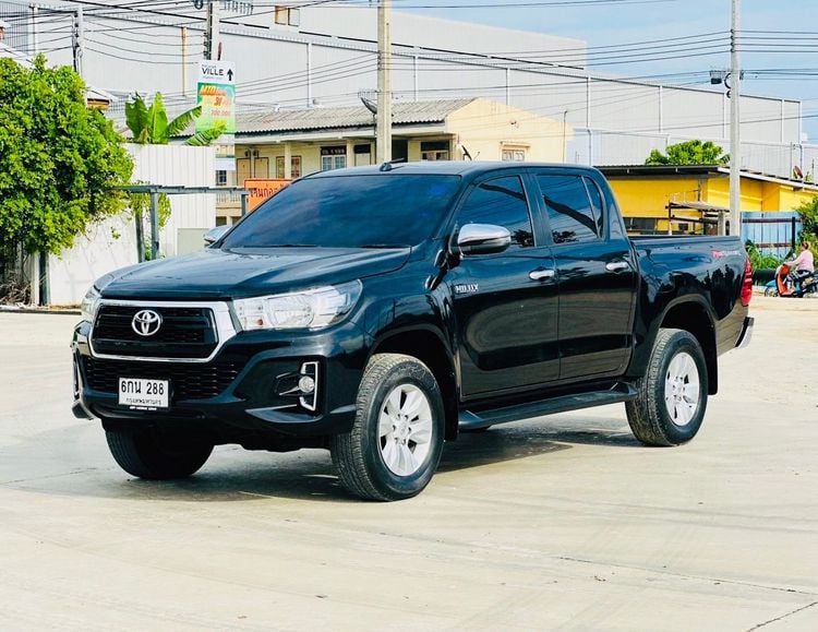 Toyota Hilux Revo 2018 2.4 E Pickup ดีเซล ไม่ติดแก๊ส เกียร์ธรรมดา ดำ รูปที่ 1