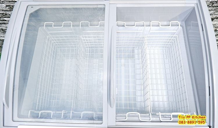 ขายตู้แช่ไอศครีมฝากระจกโค้ง ตู้แช่แข็งฝากระจกโค้ง ขนาด 9.5 คิว📌 ตู้แช่แข็งมือสอง✌🏻 ยี่ห้อ Sanden intercool รูปที่ 4