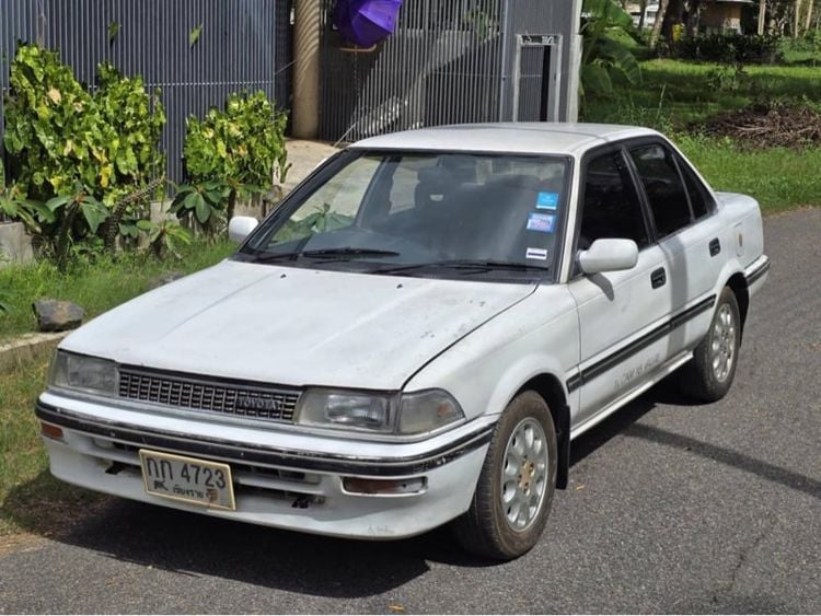 Toyota Corolla 1991 1.6 GXi Sedan เบนซิน ไม่ติดแก๊ส เกียร์ธรรมดา ขาว