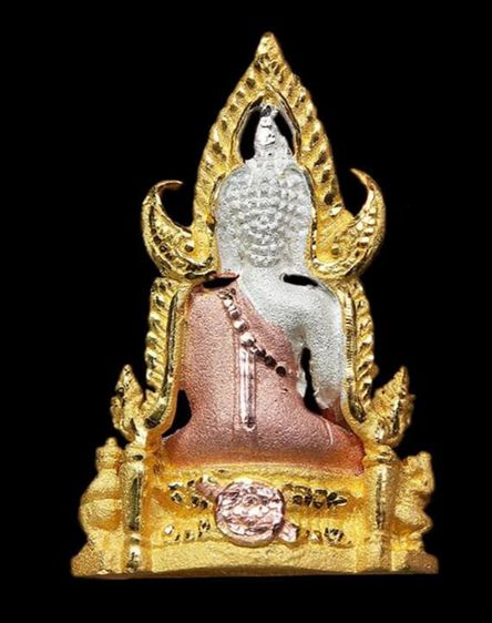 พระพุทธชินราช ลอยองค์ เนื้อเงิน ชุบสามกษัตริย์ (พิมพ์จิ๋ว) กรมตำรวจรุ่นแรก รุ่น “ประวัติศาสตร์” ปี2562 พร้อมกล่องเดิม รูปที่ 9