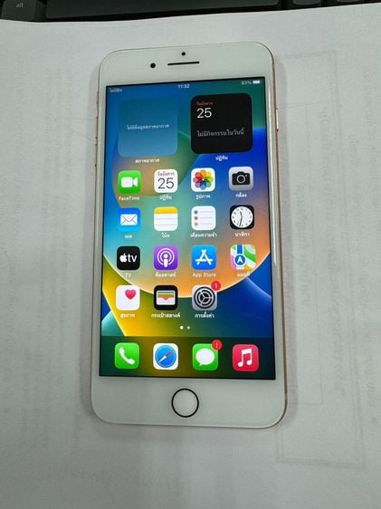 iPhone 8P 256G สีทอง แบต 100 มีเฉพาะตัวเครื่อง รูปที่ 1