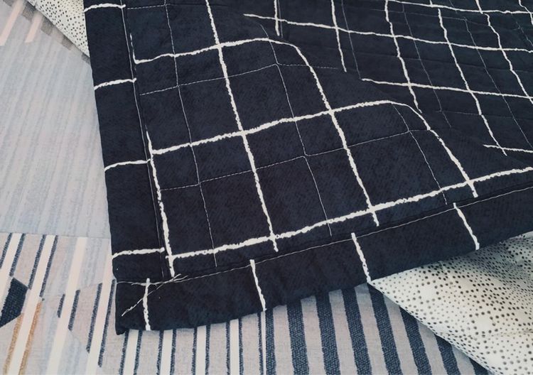 ผ้าปูรองนอน (แบบบาง) ขนาด 3.5ฟุต เอิร์ธโทนสีน้ำเงินลายตาราง มือสองสภาพดี สินค้าญี่ปุ่น-เกาหลีแท้ รูปที่ 9
