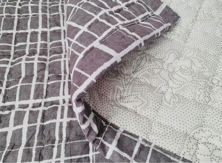 ผ้าปูรองนอน ขนาด 3.5ฟุต สีเทาลายตาราง ยี่ห้อ Mon Ami Since 1983 (สภาพใหม่) มือสองสภาพดี สินค้าญี่ปุ่น-เกาหลีแท้ รูปที่ 8