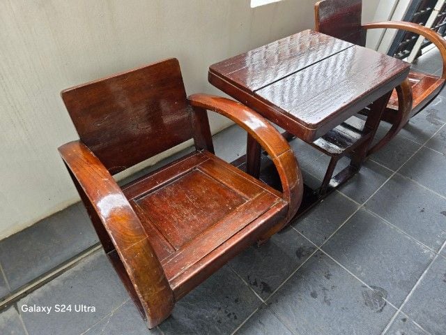 ชุดโต๊ะไม้เก่าโบราณ ราคา 3,900 บาท รูปที่ 6