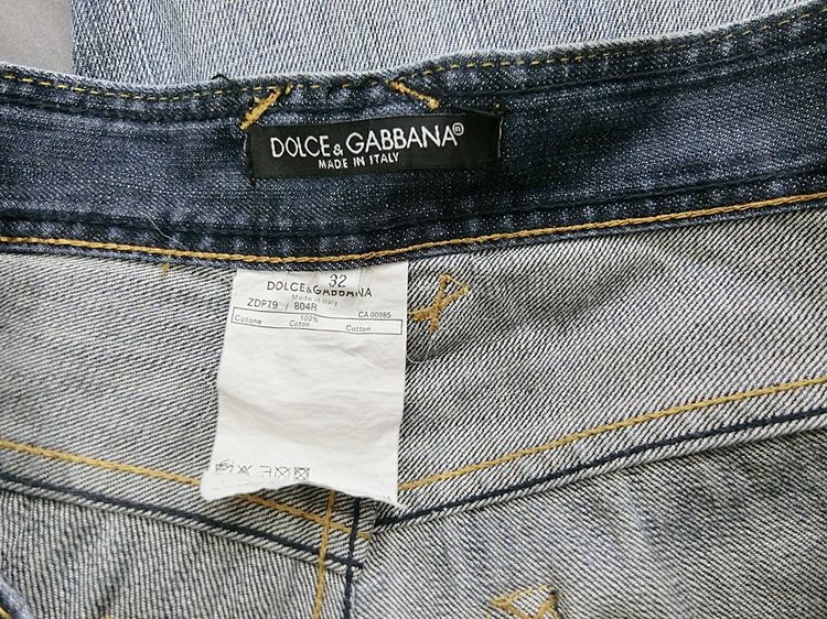 DG Dolce Gabbana แท้ เอว32  กางเกงยีนส์ขายาวสปอตสุดเท่ห์ รูปที่ 8