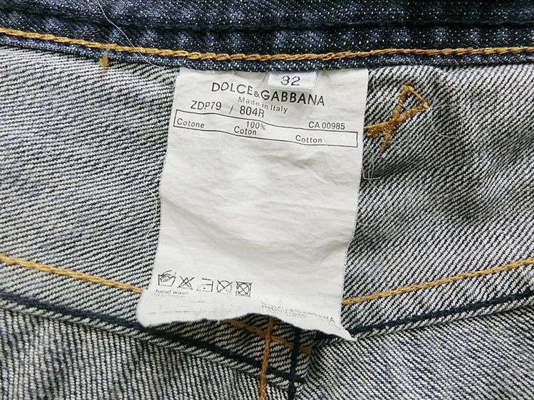 DG Dolce Gabbana แท้ เอว32  กางเกงยีนส์ขายาวสปอตสุดเท่ห์ รูปที่ 9