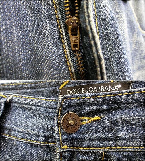 DG Dolce Gabbana แท้ เอว32  กางเกงยีนส์ขายาวสปอตสุดเท่ห์ รูปที่ 5