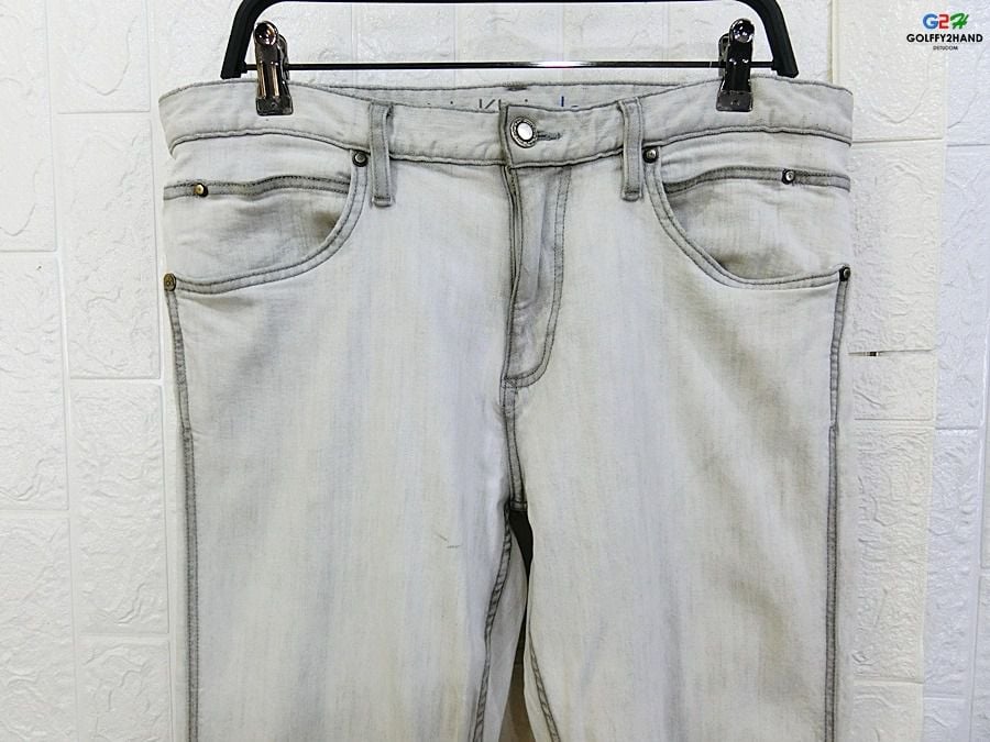 CKJ Calvin Klein Jeans แท้ เอว35 กางเกงยีนส์DENIMขายาวคลาสสิกสปอต รูปที่ 2
