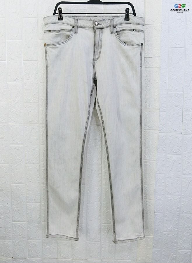 CKJ Calvin Klein Jeans แท้ เอว35 กางเกงยีนส์DENIMขายาวคลาสสิกสปอต รูปที่ 1