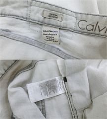 CKJ Calvin Klein Jeans แท้ เอว35 กางเกงยีนส์DENIMขายาวคลาสสิกสปอต-8