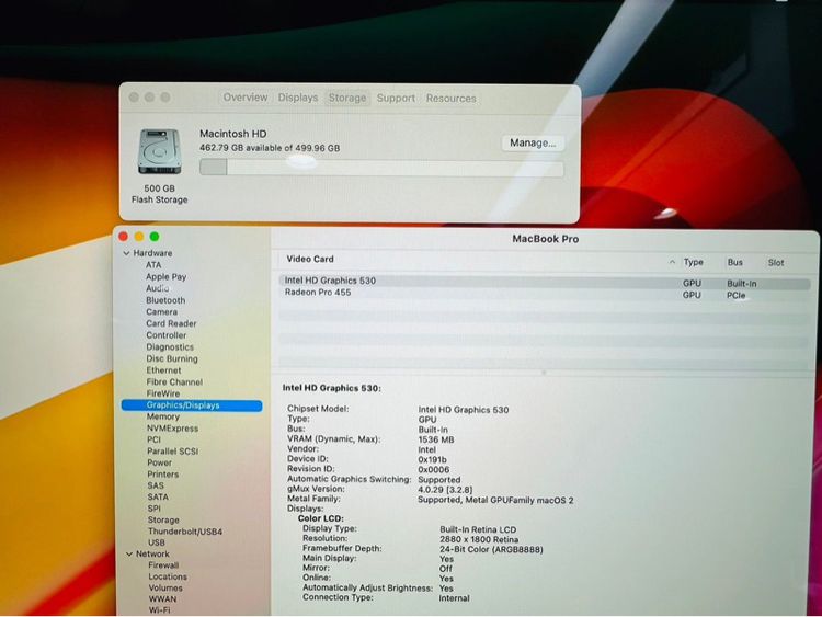 💻 MacBook Pro 15 2016 Touch bar and Touch ID Core i7 ram 16GB SSD 512 GB สภาพดี พร้อมใช้งาน  รูปที่ 9