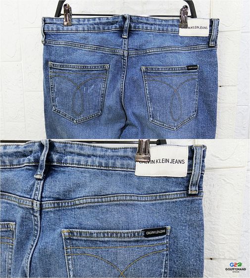 CKJ Calvin Klein Jeans แท้ เอว35 กางเกงยีนส์ขายาวคลาสสิกสปอต รูปที่ 7